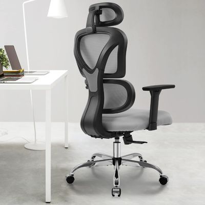 Silla de oficina ergonómica con 3 elevadores de gas y malla transpirable