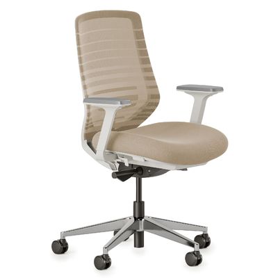 Silla de oficina con función reclinable con soporte lumbar ajustable y giratoria 360