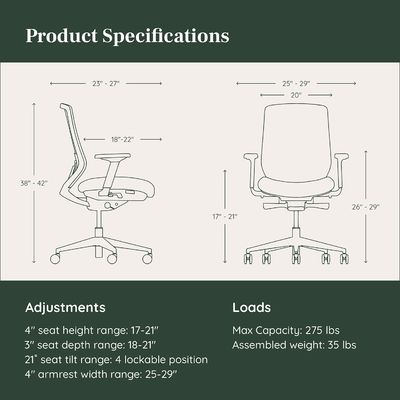 Silla de oficina con función reclinable con soporte lumbar ajustable y giratoria 360