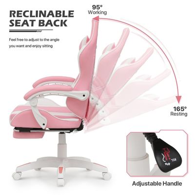Silla de juegos con reposacabezas y soporte lumbar 25&quot;D x 26.5&quot;W x 42.5&quot;H Color personalizado