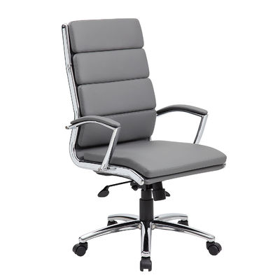 Reversa silla de escritorio giratorio ejecutivo con tapicería suave y soporte lumbar