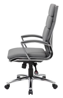 Reversa silla de escritorio giratorio ejecutivo con tapicería suave y soporte lumbar