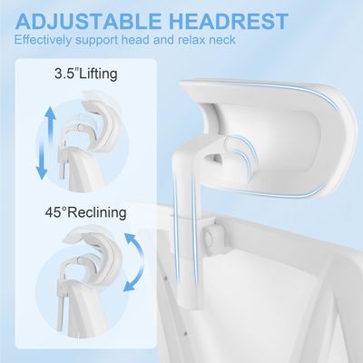 Silla ejecutiva de oficina con 360 giratorios y soporte lumbar 2D ajustable