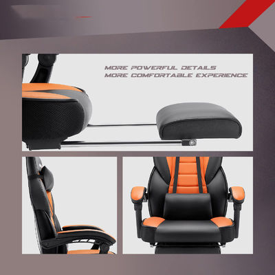 Silla de juegos de estilo de carreras ALINUNU Silla de computadora de oficina Juegos con reposacabezas y reposacabezas