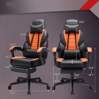 Silla de juegos de estilo de carreras ALINUNU Silla de computadora de oficina Juegos con reposacabezas y reposacabezas