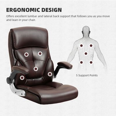 Silla de escritorio con respaldo lumbar y tejido de lino