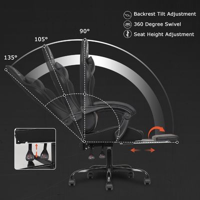 Cama de juego de oficina con ajuste de altura y 360 giratorios