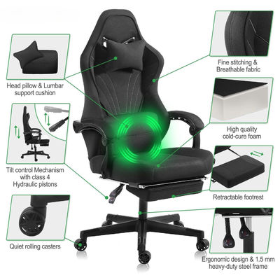 Aumente su experiencia de juego con la silla de juego reclinable ajustable en altura de ALINUNU