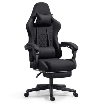 Silla de juegos de computadora de escritorio ajustable ergonómico con masaje de reposapiés de color personalizado