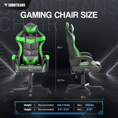 250 libras Recomendación de peso máximo Silla ergonómica con función de masaje