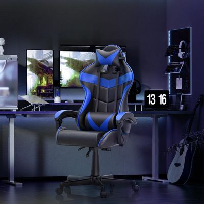 Silla de juego de carreras ajustable de altura para oficina y computadora 29&quot;D x 29&quot;W x 48&quot;H