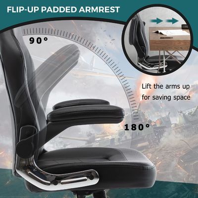 Silla giratoria de cuero sintético ALINUNU Silla ergonómica para juegos de computadora para carreras en casa