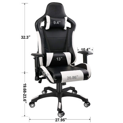 Moderno diseño de PU de cuero de espalda alta giratoria silla de juego de carreras para su de ALINUNU