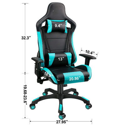 Mejora tu configuración de juego con la silla giratoria de juegos de cuero de PU de ALINUNU