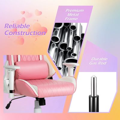 Silla ajustable de juego de carreras ergonómica con soporte lumbar