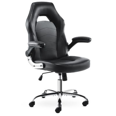 Silla de juego de carreras ergonómica ALINUNU Silla de ordenador giratoria directa con soporte lumbar
