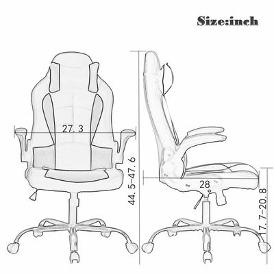 Embalaje de correo silla de ordenador ergonómica 360 giratoria / ajuste de altura / reclinable por ALINUNU