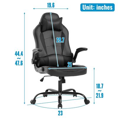 Experimenta comodidad y durabilidad con nuestra silla de juego de PC de cuero falso de 30 libras