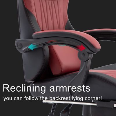 Silla giratoria ALINUNU Silla ergonómica para juegos de computadora con reposacabezas y soporte lumbar