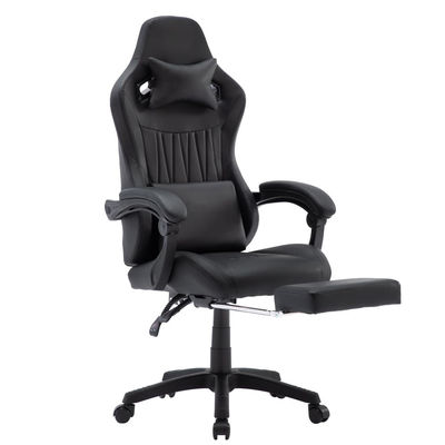 Silla giratoria ergonómica ajustable de altura con reposacabezas y soporte lumbar