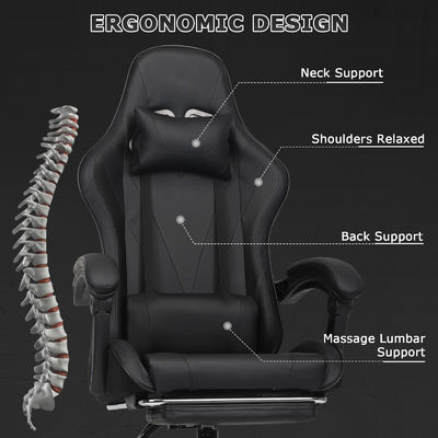 Silla de juegos con respaldo alto ALINUNU Silla de carreras ergonómica directa con estilo de diseño moderno