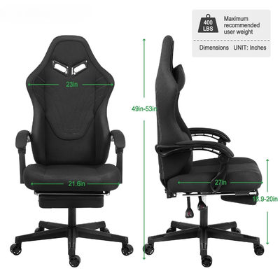 Silla giratoria de ordenador ergonómica con reposapiés de color personalizable