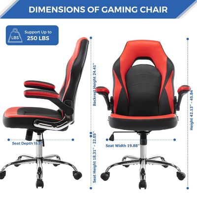 Silla de juego ergonómica de color personalizado con soporte lumbar de ALINUNU