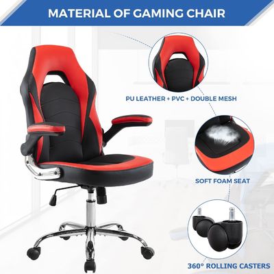 Silla de juego ergonómica de color personalizado con soporte lumbar de ALINUNU