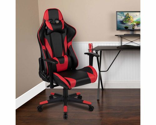 Silla de juego de carreras con diseño ergonómico y dimensiones de producto de 29&quot;D x 29&quot;W x 48&quot;H