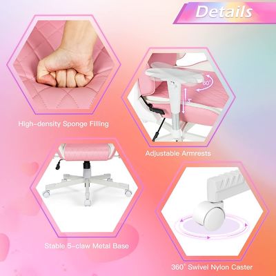 Silla de juegos de estilo de carreras de color personalizada con soporte lumbar ajustable y reposacabezas