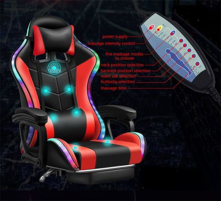 Actualice su configuración de juegos con la silla de juegos de masaje de PC de ALINUNU con LED y altavoces