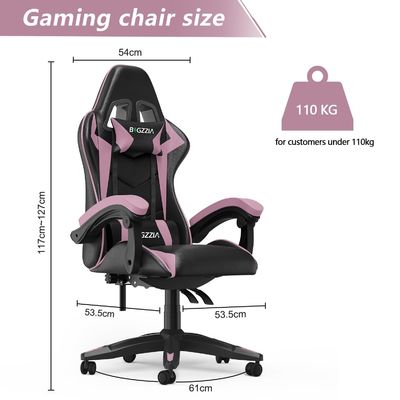 Silla ajustable para juegos de carreras con reposacabezas y soporte lumbar 15 kilos Peso del artículo