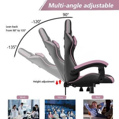 Silla ajustable para juegos de carreras con reposacabezas y soporte lumbar 15 kilos Peso del artículo