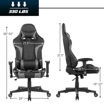 Silla de carreras de juegos de computadora de diseño moderno de hierro de metal para oficinas sillas de juegos ergonómicas