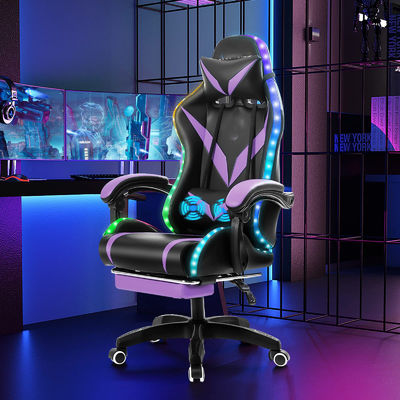 Embalaje de correos Silla ergonómica de juego RGB con masaje y luces LED