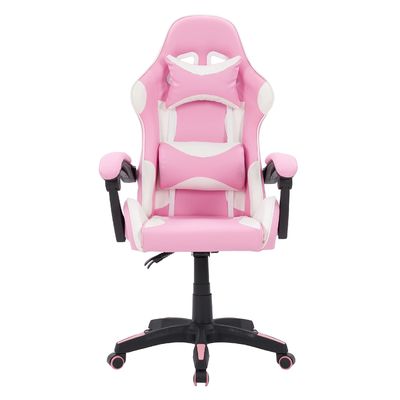 Silla giratoria de juego de carreras con reposapiés y 3 ascensores de gas dentro de ALINUNU