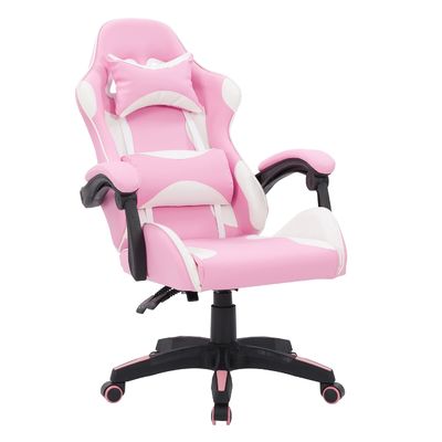 Silla giratoria de juego de carreras con reposapiés y 3 ascensores de gas dentro de ALINUNU