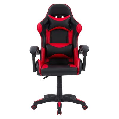 Silla de juego de computadora de hierro de tipo metálico con reposapiés para el máximo confort y soporte