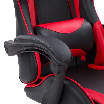 Silla de juego de computadora de hierro de tipo metálico con reposapiés para el máximo confort y soporte