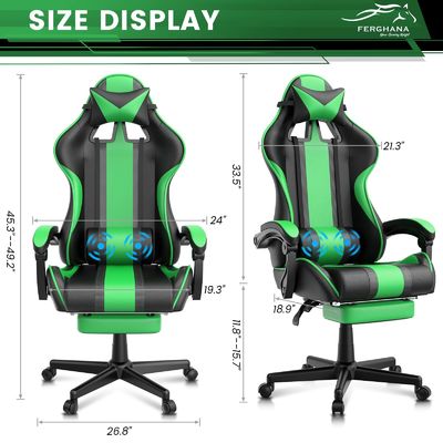 Moderno diseño sillas de juego giratorias de 360 pulgadas para adolescentes adultos