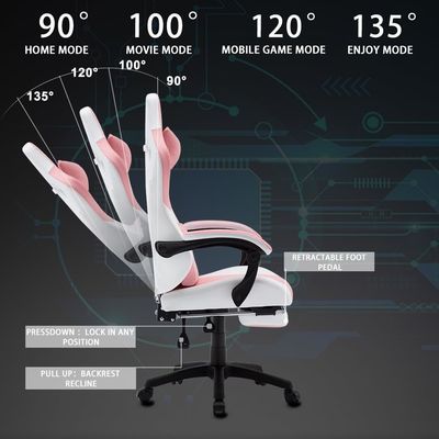 Silla de juegos ALINUNU espalda alta ergonómica y 300 libras peso máximo recomendación