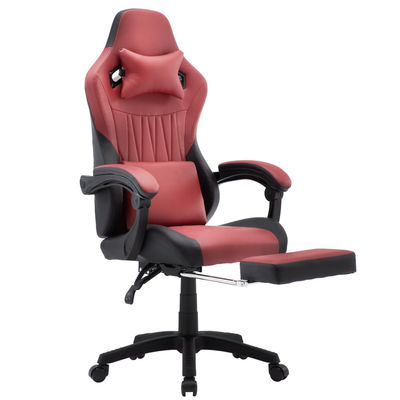 Silla de juegos de espalda alta Silla de computadora de cuero Silla de carreras ejecutiva Silla de escritorio ergonómica Recabadora