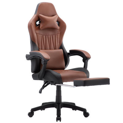 Silla giratoria ALINUNU Silla de juegos de espalda alta Silla de escritorio de cuero Silla de carreras Ejecutiva ergonómica