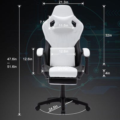 Silla de juego de paquetería de correos ALINUNU Silla de ordenador de espalda alta Silla de carreras ejecutiva ergonómica