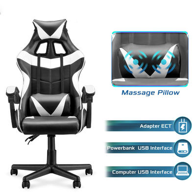 Silla de juego de carreras de color personalizada con respaldo lumbar y 3 ascensores de gas