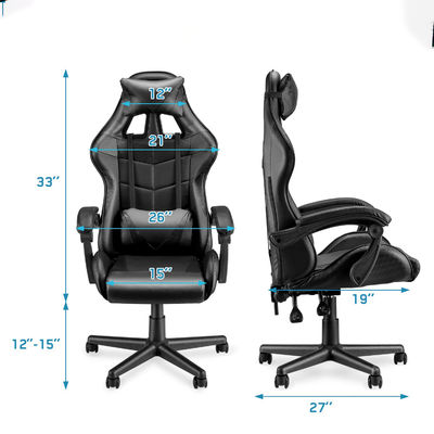 35.2 lbs Item Weight Racing Silla de juegos con soporte lumbar De espalda alta Diseño ergonómico