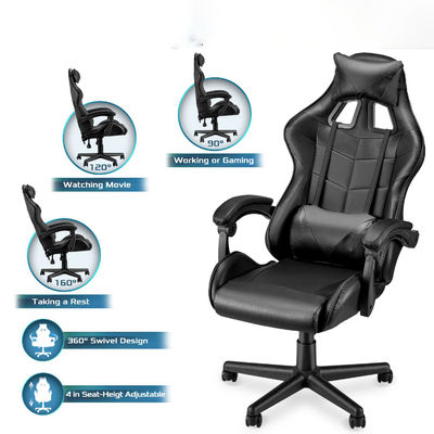 35.2 lbs Item Weight Racing Silla de juegos con soporte lumbar De espalda alta Diseño ergonómico