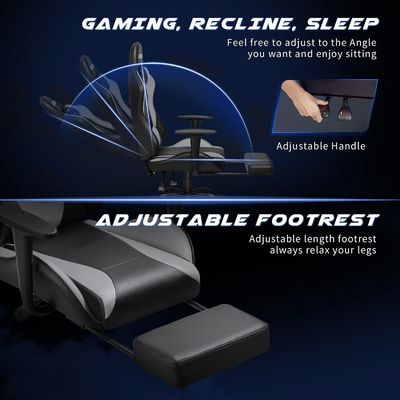 Servicios personalizados Silla de juego de oficina para el hogar con reposapiés y comodidad