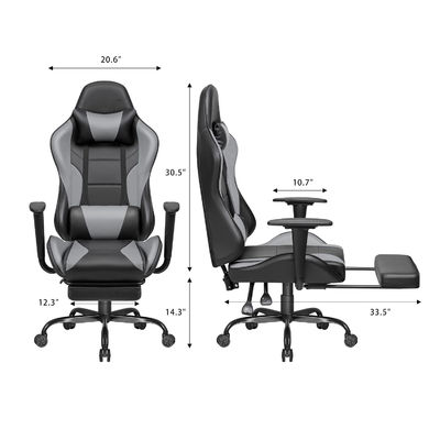 Servicios personalizados Silla de juego de oficina para el hogar con reposapiés y comodidad