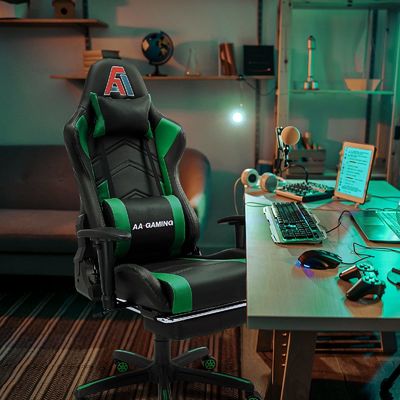Silla de carreras de computadora ergonómica de espalda alta 300 libras Peso máximo recomendado